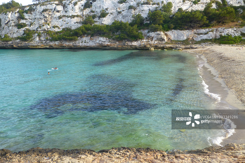 浪漫海湾，马略卡岛海滩，西班牙巴利阿里群岛图片素材