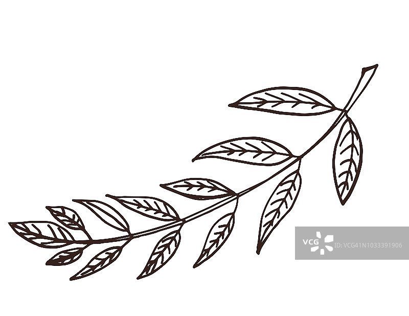 手绘复古圣诞元素图片素材