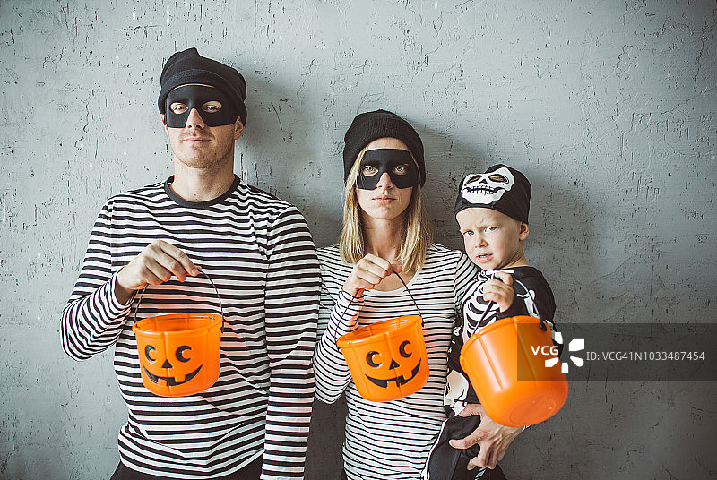 居家万圣节早晨图片素材