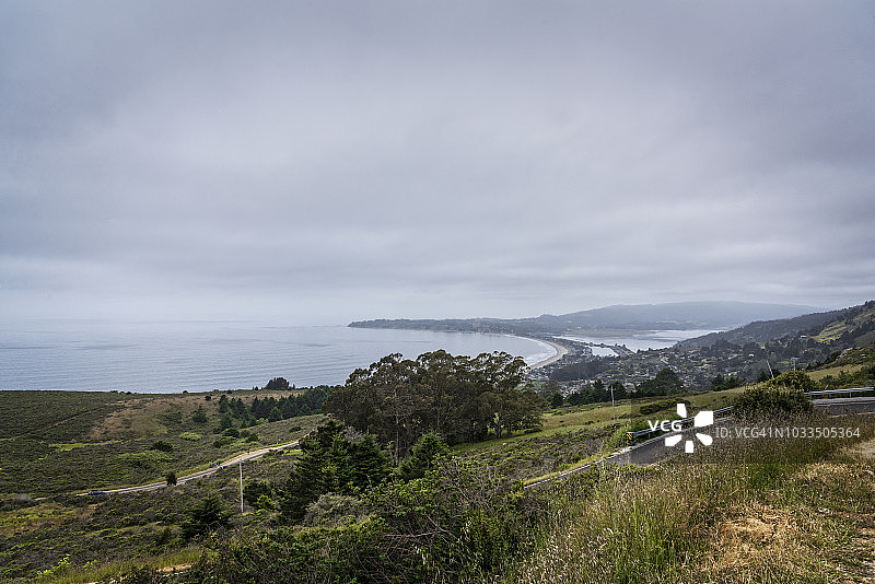 马林县斯廷森海滩镇图片素材