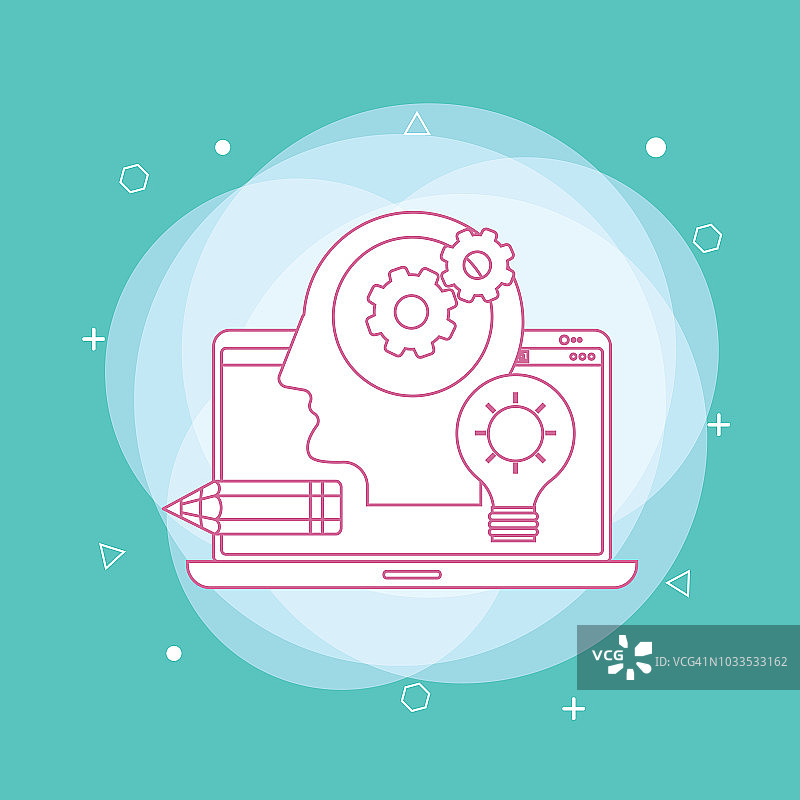 创意流程扁平化设计图片素材