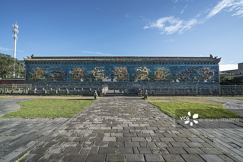 中国山西省大同市九龙壁图片素材