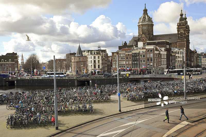 阿姆斯特丹市中心图片素材