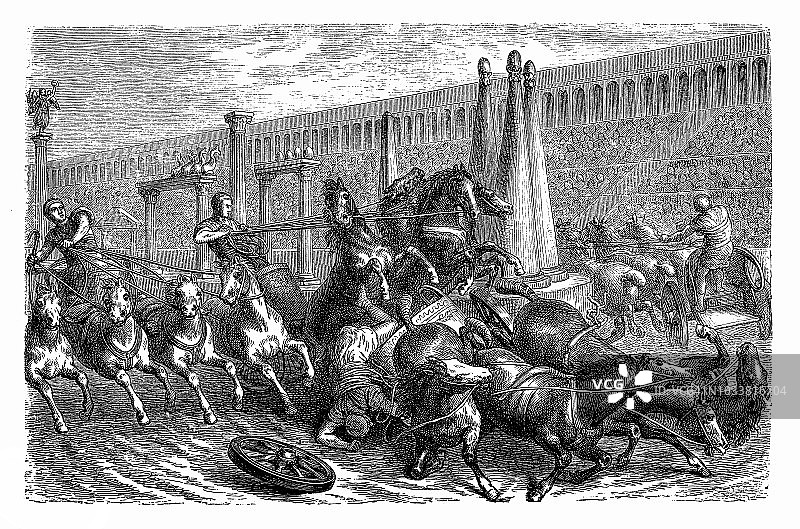 罗马战车比赛图片素材