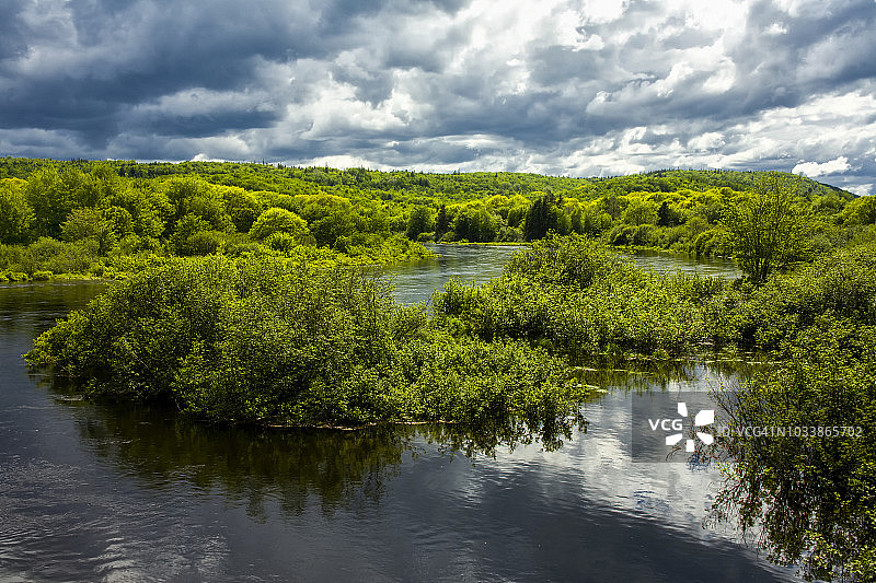 圣玛丽河春季洪水区图片素材