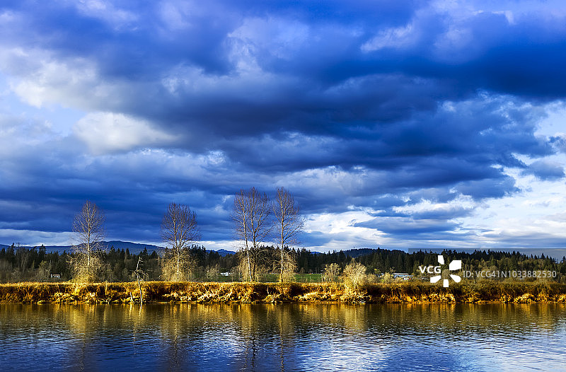 从格伦谷公园眺望弗雷泽河图片素材