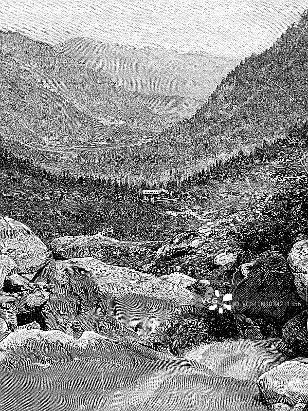 奥地利卡普伦山谷施米滕山图片素材