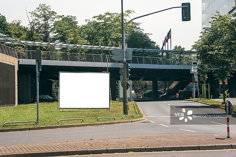 户外空白广告牌图片素材