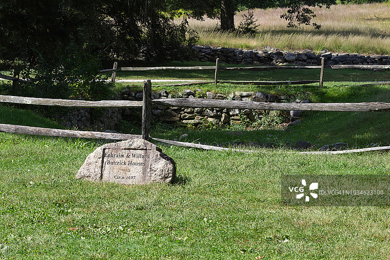 义勇军国家公园内以法莲和威拉德·巴特里克住宅遗址图片素材