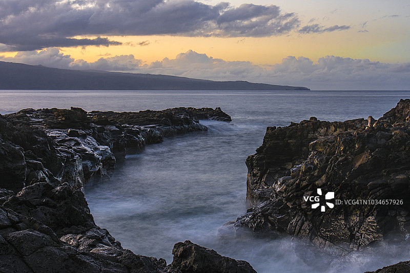 毛伊岛的日落图片素材