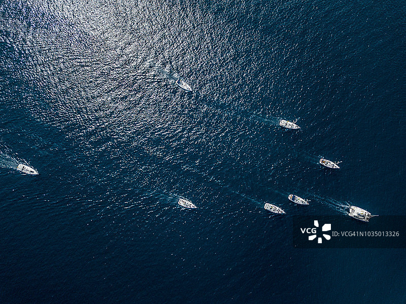 大海的航拍景色图片素材