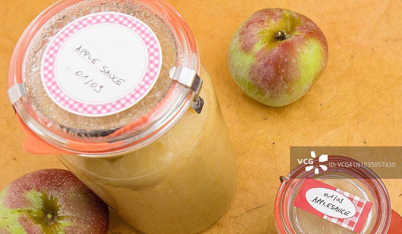 苹果酱罐头图片素材
