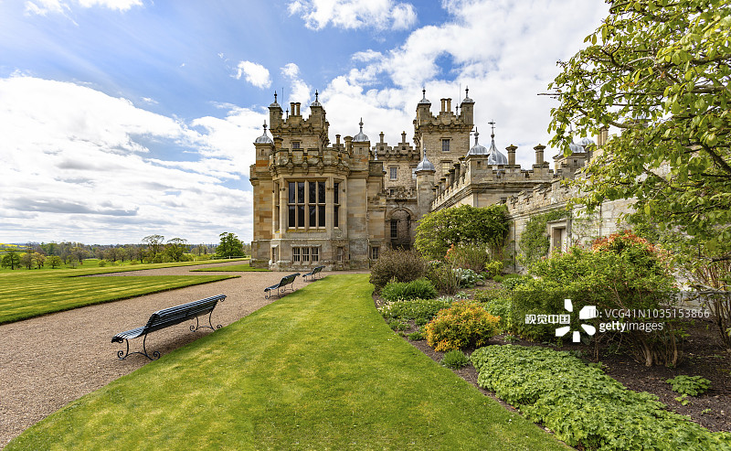 弗洛尔斯城堡：苏格兰边境区宏伟的乡间别墅图片素材