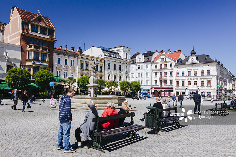 Cieszyn老城市场广场图片素材