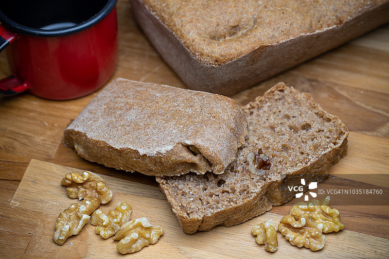 全素全麦自制面包图片素材