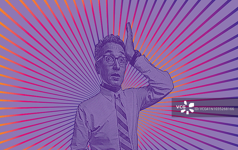 面部表情震惊的商人图片素材