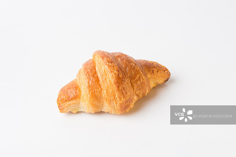 牛角面包和烘焙食品俯视图图片素材