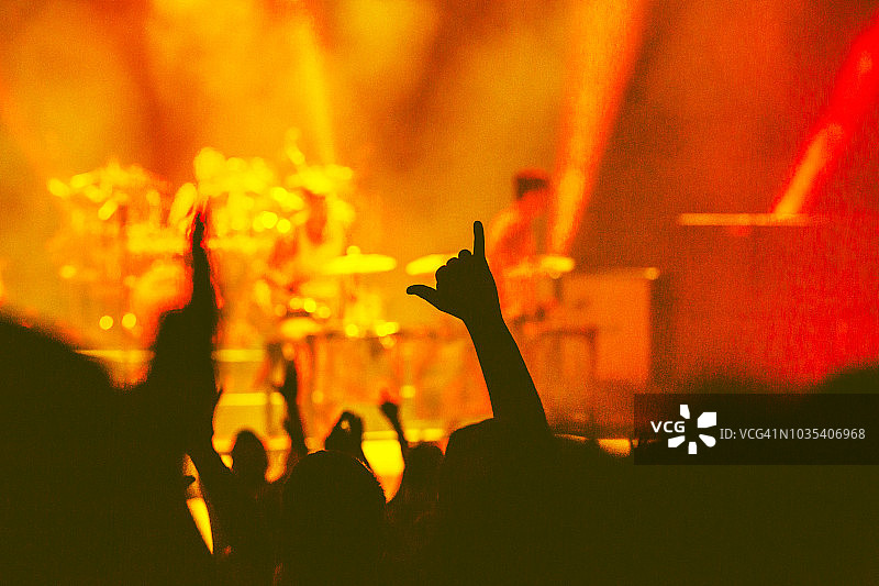 雷鬼音乐演唱会，举手欢呼图片素材