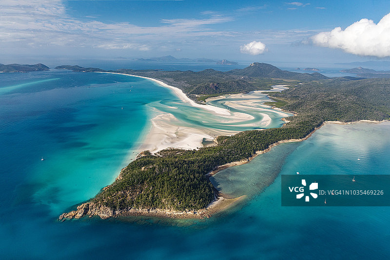汉密尔顿岛航拍图片素材