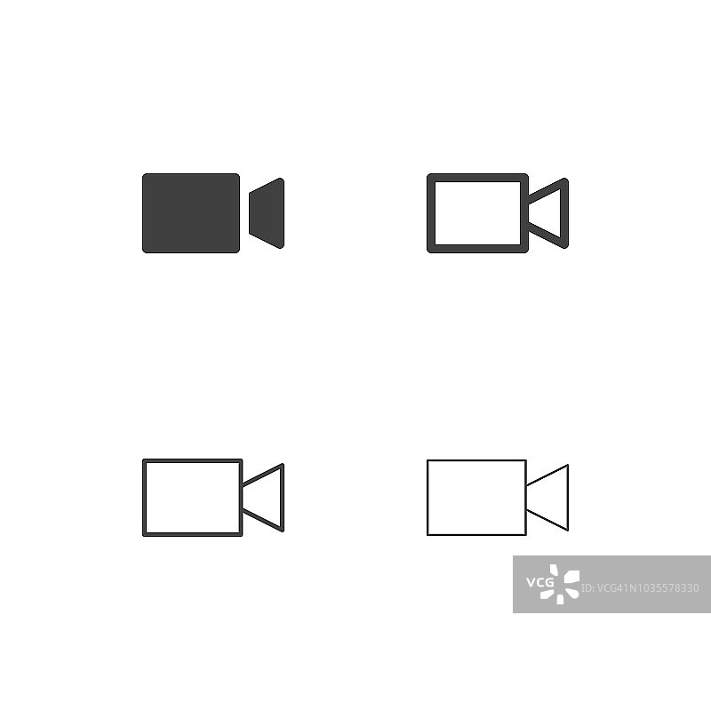 摄像机图标 - 多系列图片素材