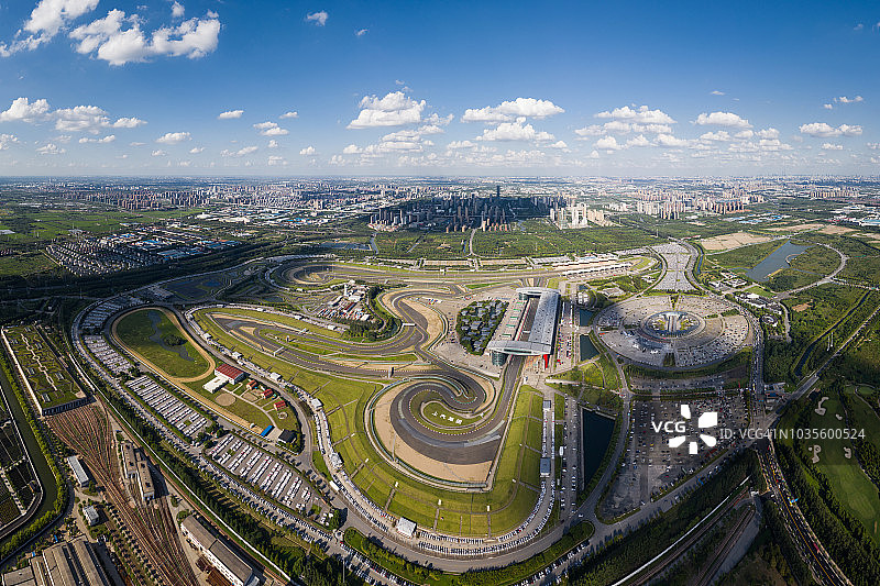上海国际赛车场全景图片素材