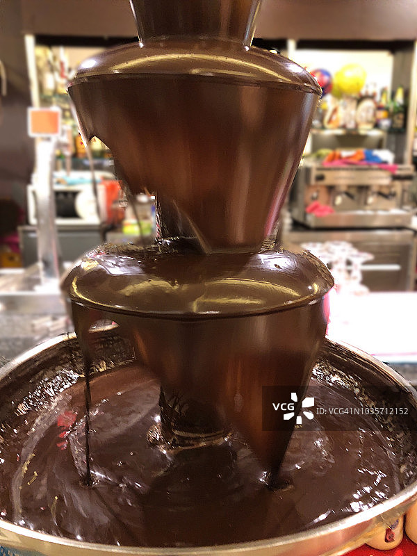 巧克力喷泉图片素材