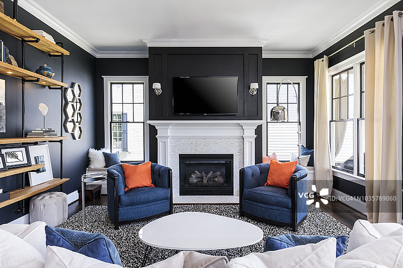 客厅内部景观图片素材