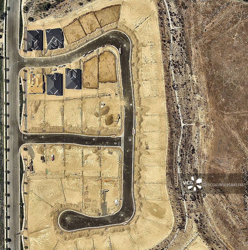 加利福尼亚州洛杉矶的建筑工地图片素材