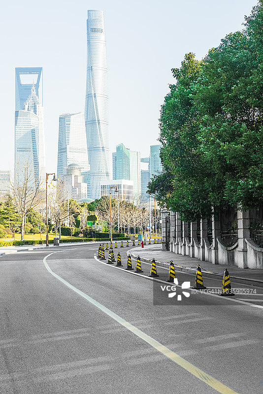 上海城市街道图片素材