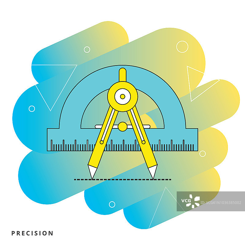 精密扁平风格设计图片素材