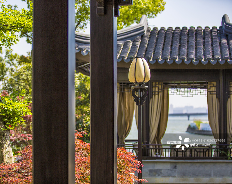 中国苏州的传统园林图片素材