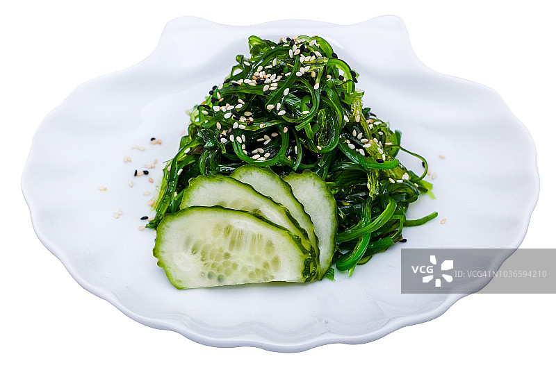 黄瓜海藻沙拉图片素材