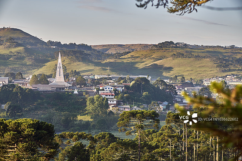 巴西圣卡塔琳娜州塞拉镇乡村风光图片素材