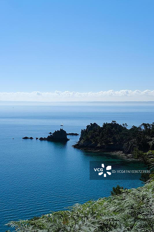 法国布列塔尼菲尼斯泰尔省克罗宗半岛图片素材