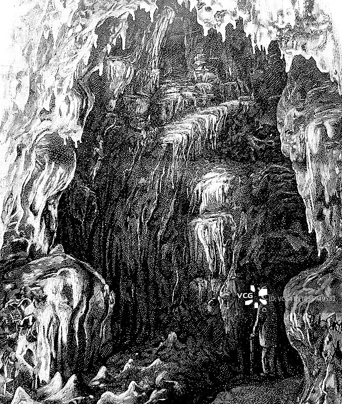 钟乳石洞穴图片素材