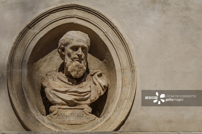 亚里士多德半身像图片素材