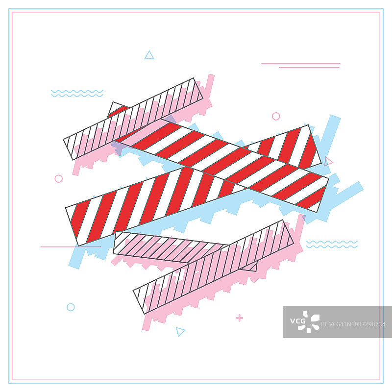 路障设置图片素材