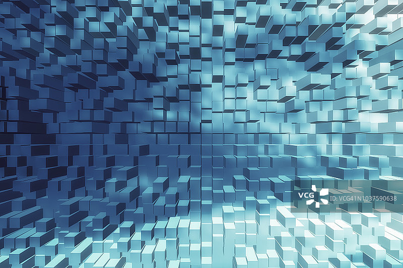 抽象蓝色粒子背景图片素材