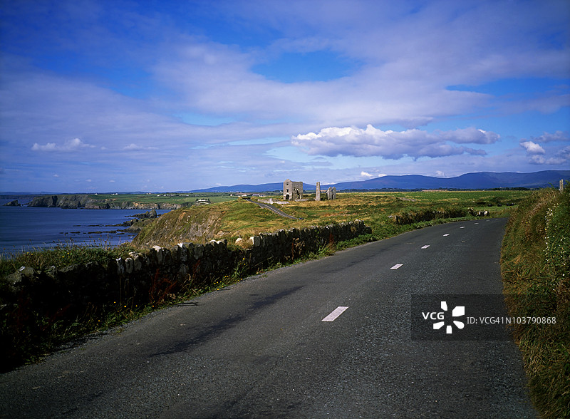 巴恩马洪，铜海岸，沃特福德郡，爱尔兰图片素材