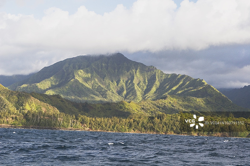 夏威夷北考艾岛的纳帕利海岸图片素材