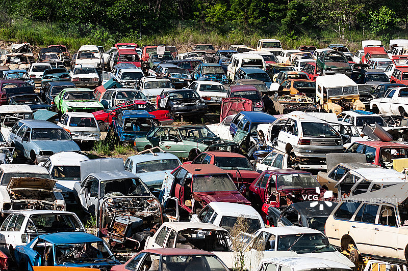 汽车拆解厂图片素材