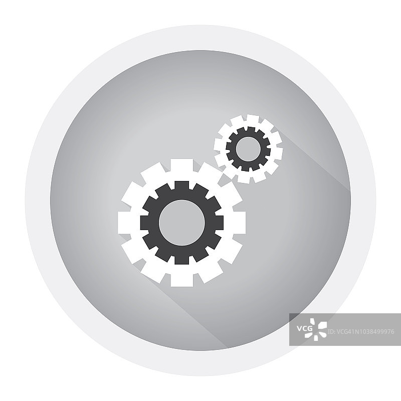 齿轮图标扁平图形设计图片素材
