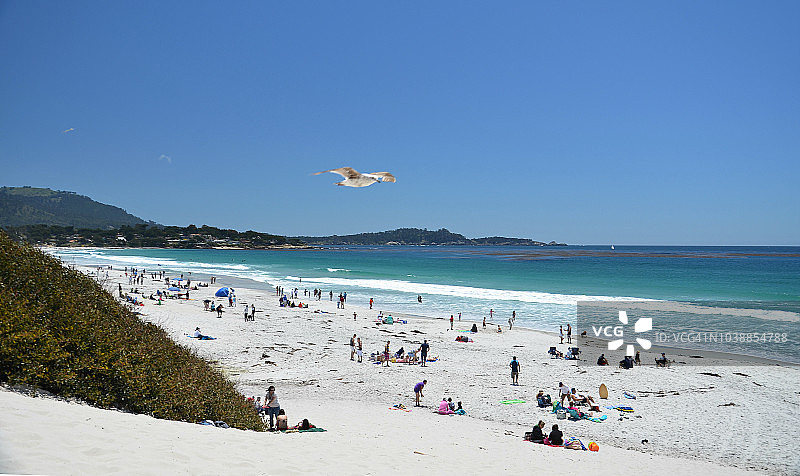 加利福尼亚州卡梅尔海滩图片素材