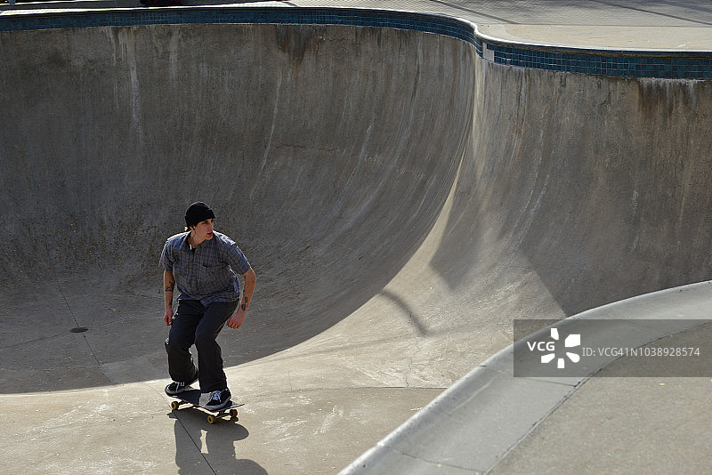 纽约62号码头的滑板图片素材