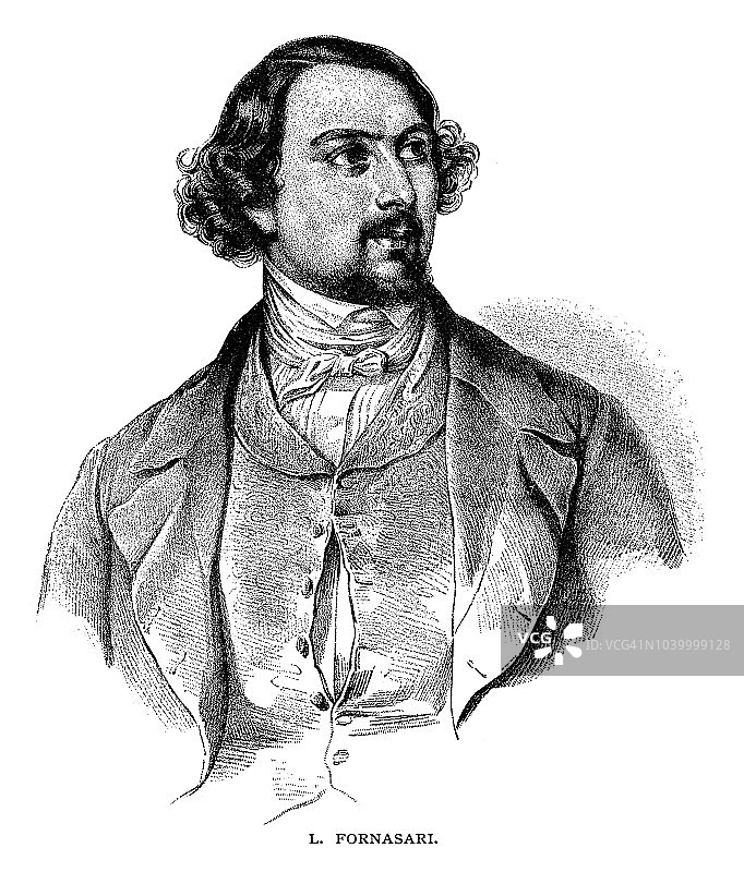 歌剧演唱家卢奇亚诺·福尔纳萨里图片素材