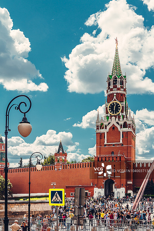 莫斯科克里姆林宫的斯帕斯卡亚塔图片素材