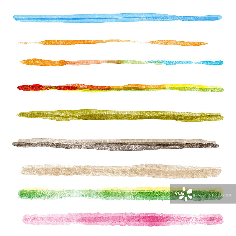 水彩笔刷图片素材