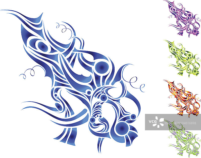 设计背景：元素、液体、运动、流体、火焰、部落纹身图片素材