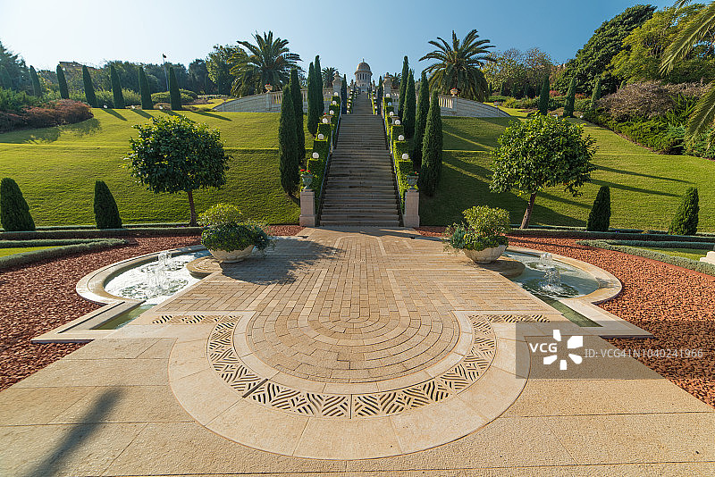 海法巴哈伊花园图片素材