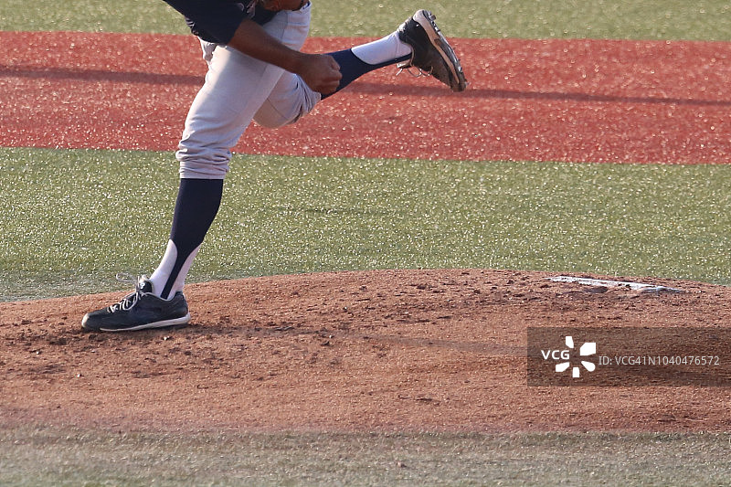 棒球比赛中投手丘的景色图片素材